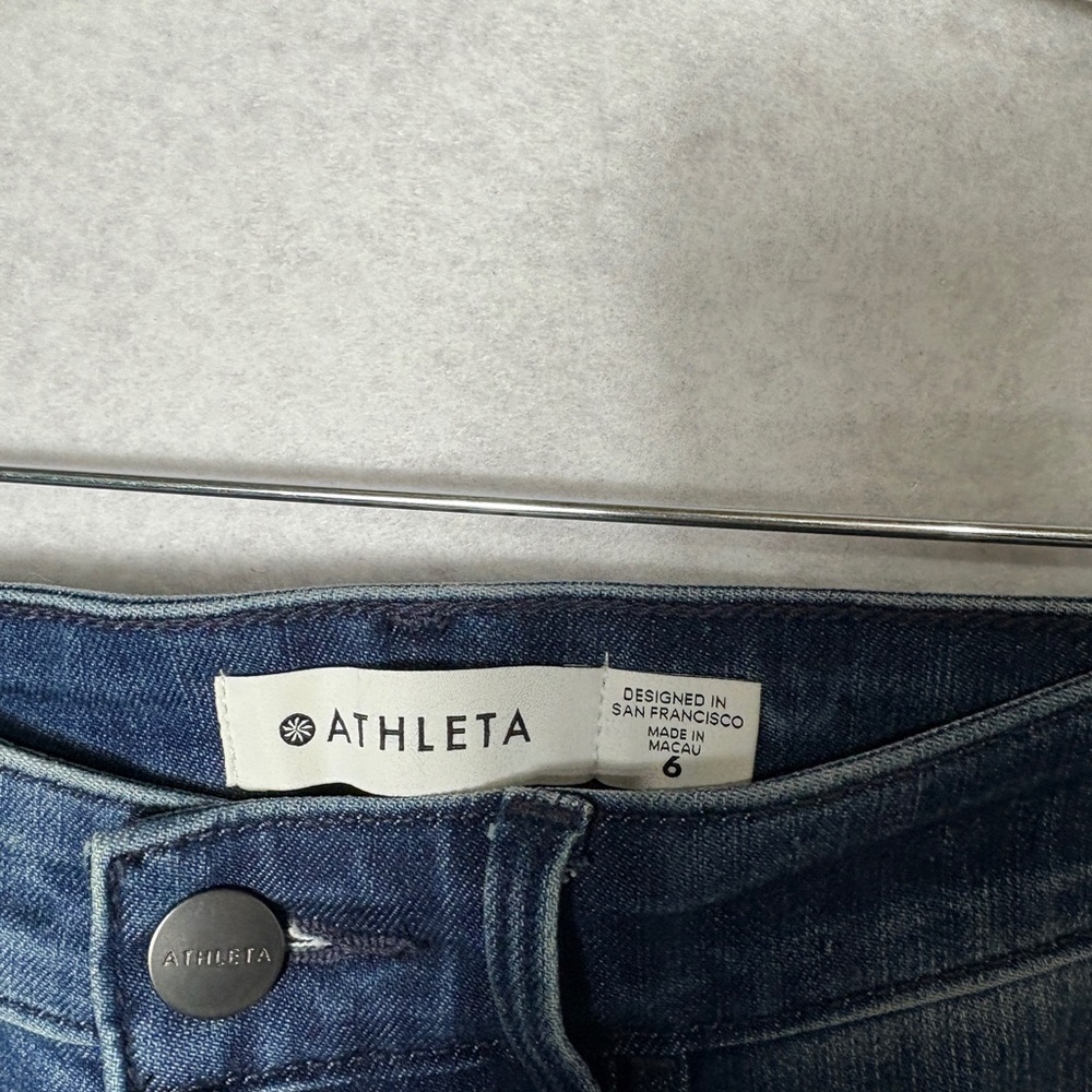 Athleta Blue Jeans size 6 Skinny Leg - Picture 4 of 4